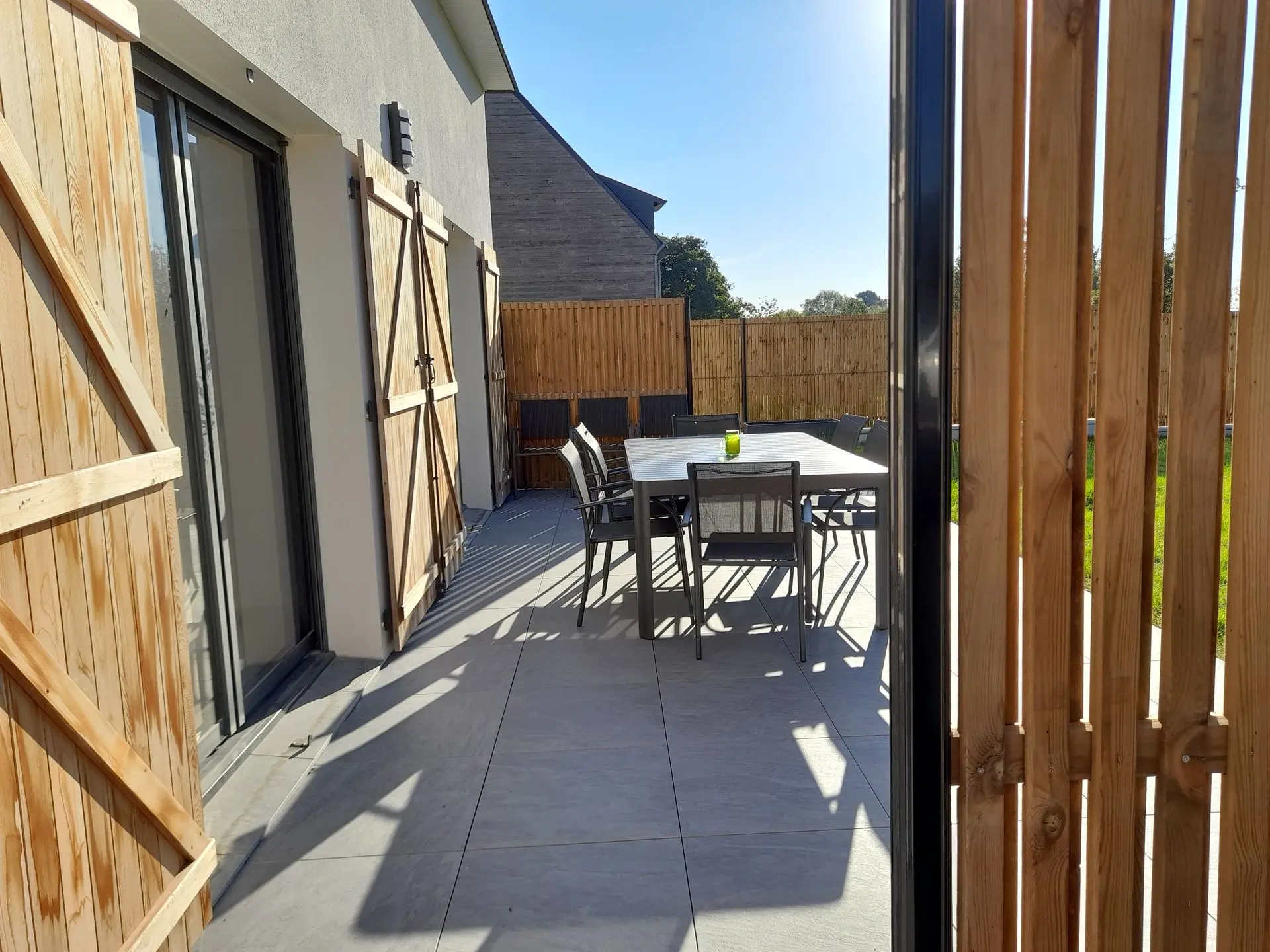 Terrasse en dallage sur plots 60 x 60 Kobe Béryl