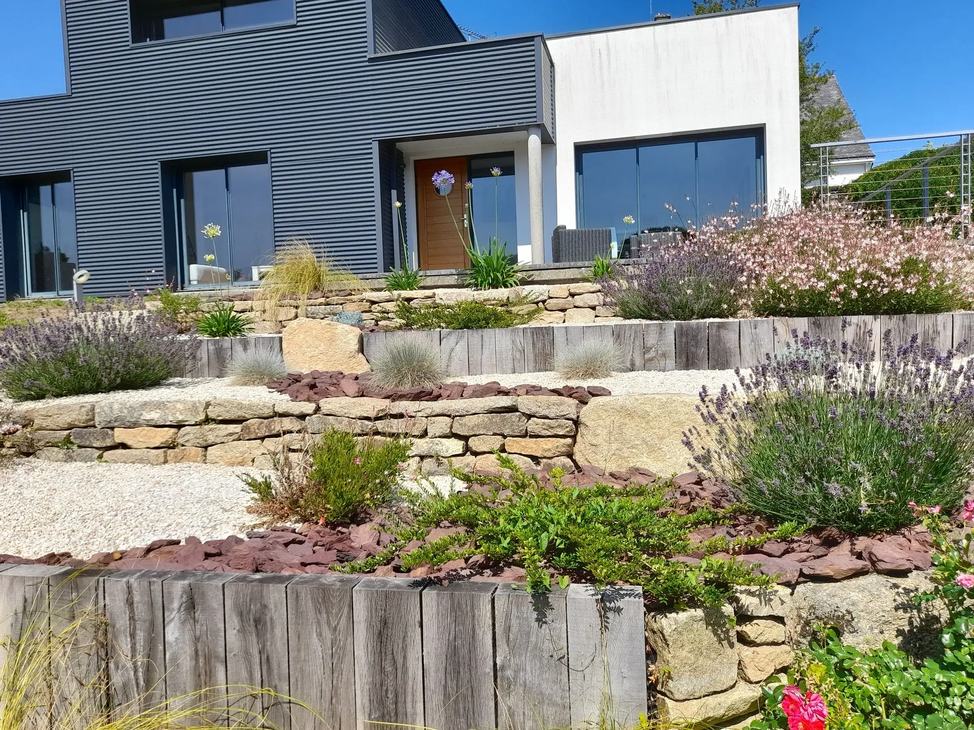 Jardin terrasse planté